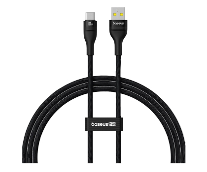Kabel Baseus Kabel Flash 2 USB-A / USB-C 100W 1 m - czarny